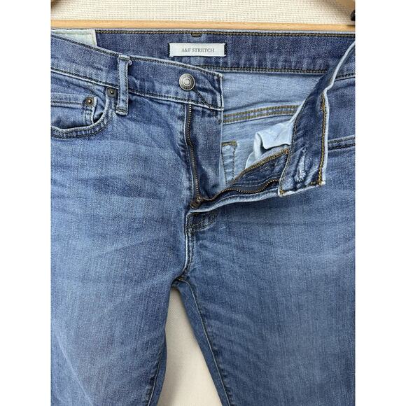 Abercrombie & Fitch Jeans Men’s 30x32 Blue Denim The A&F Boot Classic Fit Pants - Picture 9 of 16